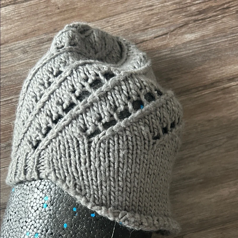 Gray Knitted Beanie